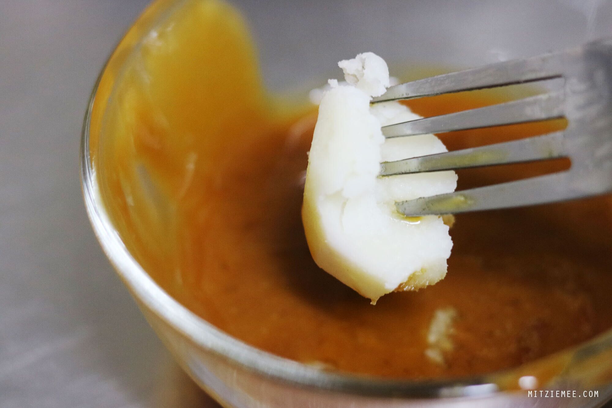 Potatoes with palm syrup, home-cooking in Phnom Penh