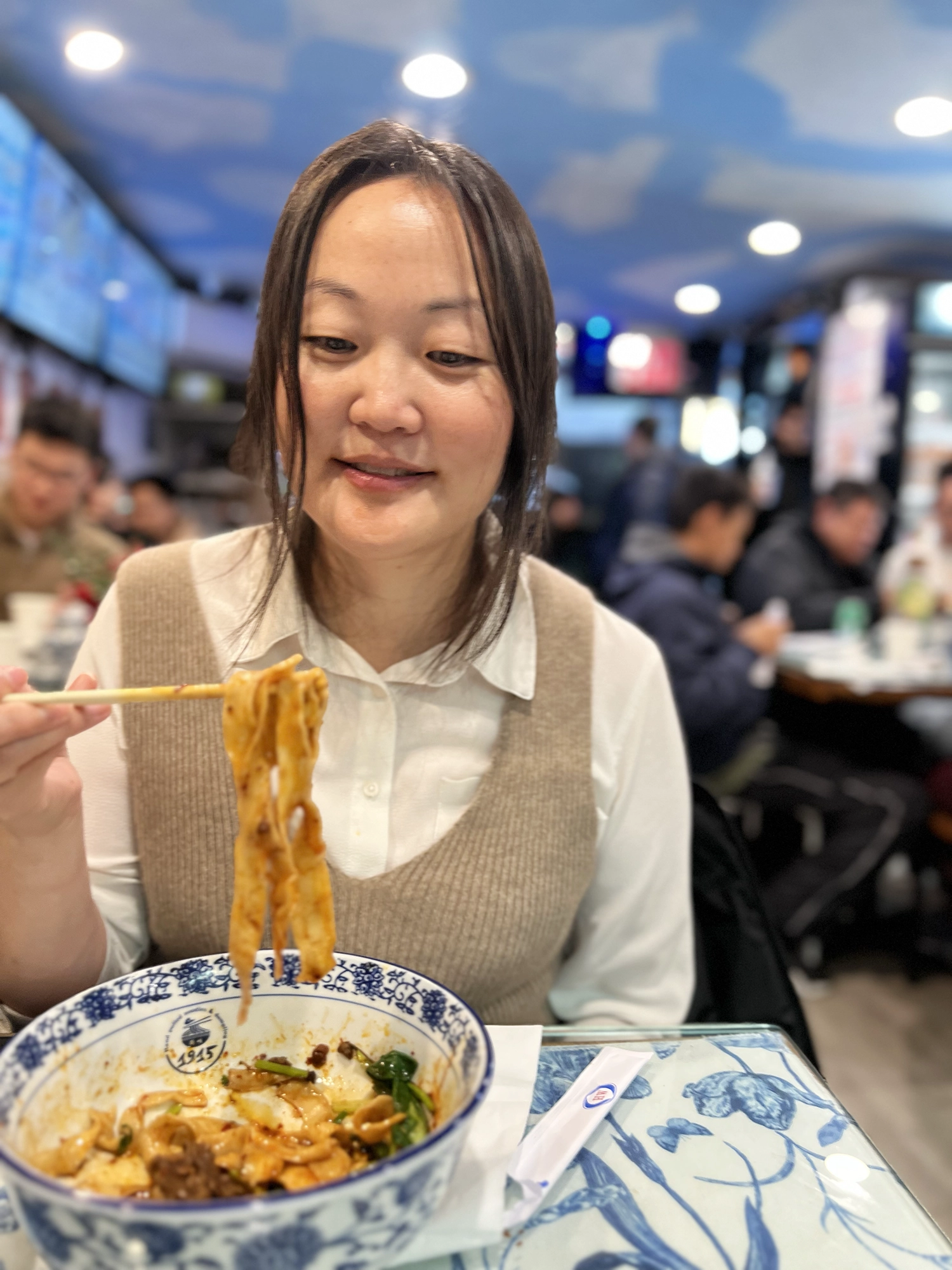 ニューヨークのチャイナタウンで食べた1915 Lanzhouの手打ち麺 雪嵐の