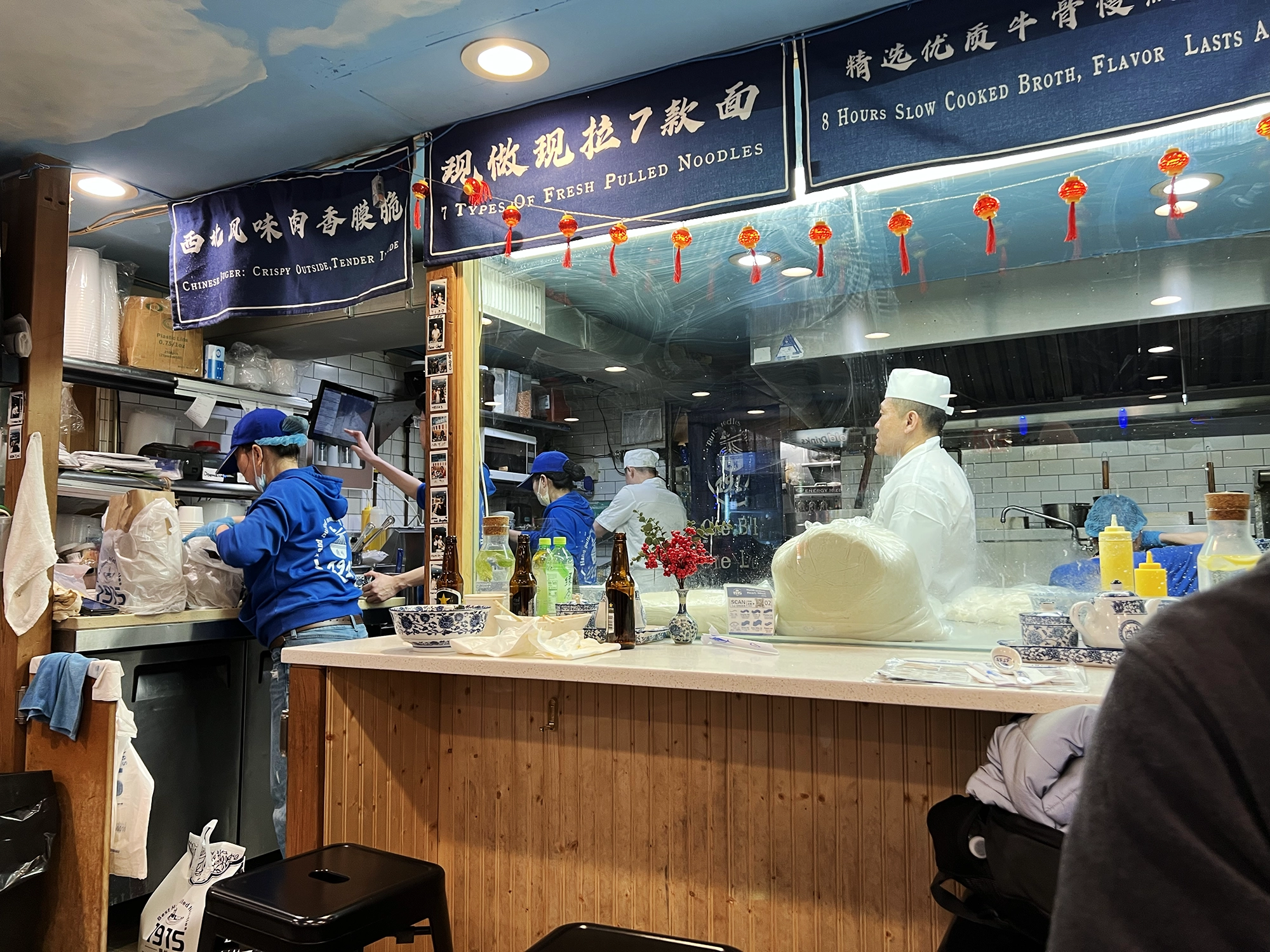 ニューヨークのチャイナタウンで食べた1915 Lanzhouの手打ち麺 雪嵐の