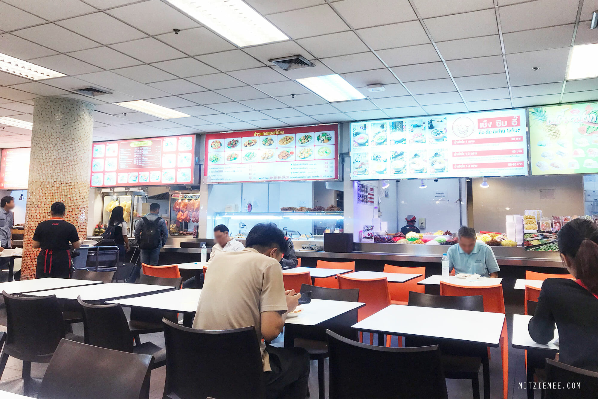 Hidden food court Bangkok airport