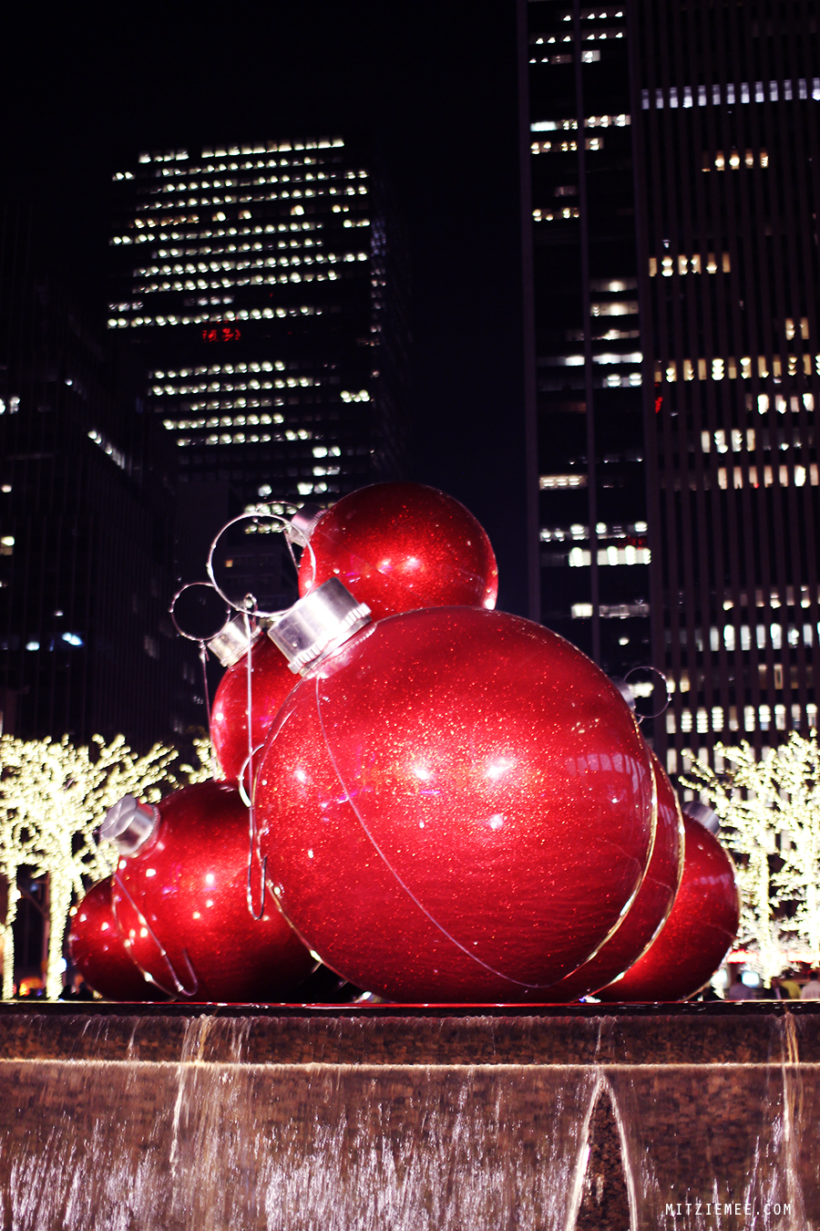 Julepynt på 6th Avenue, New York