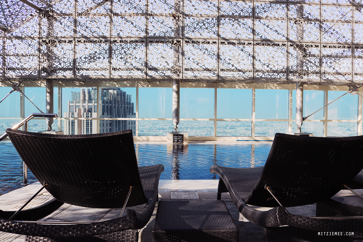 The pool at Intercontinental Doha The City