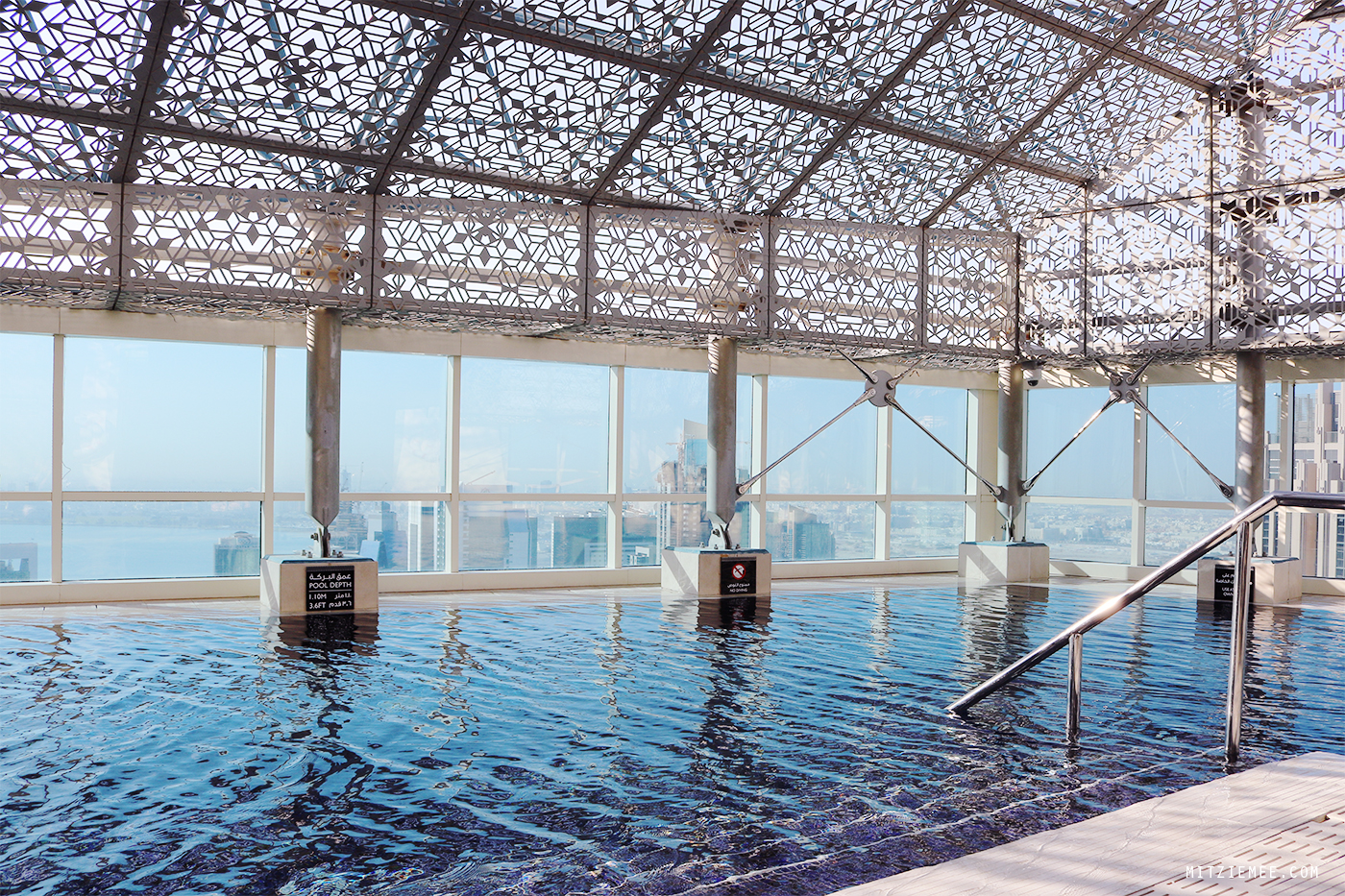 The pool at Intercontinental Doha The City