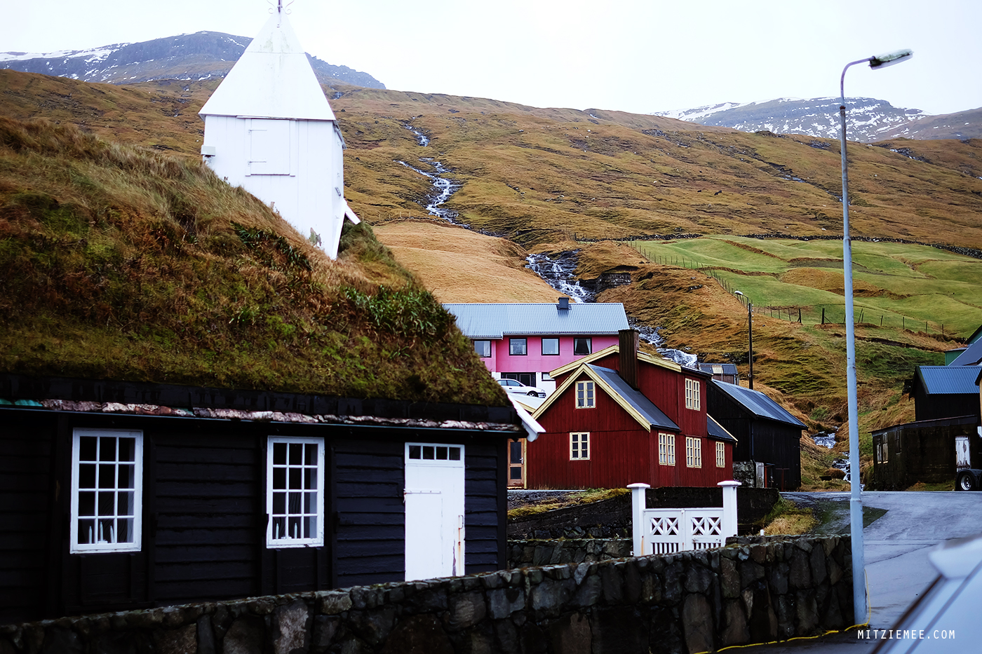 The church in Hvalvík, faroe Islands