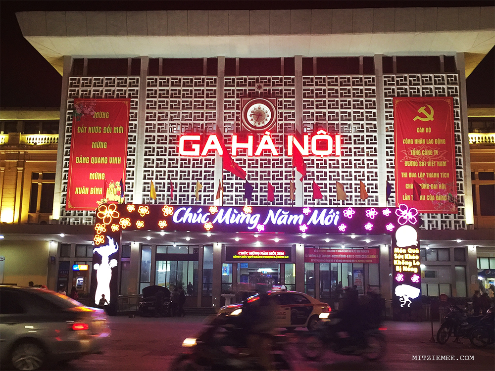 Night train from Hanoi to Danang