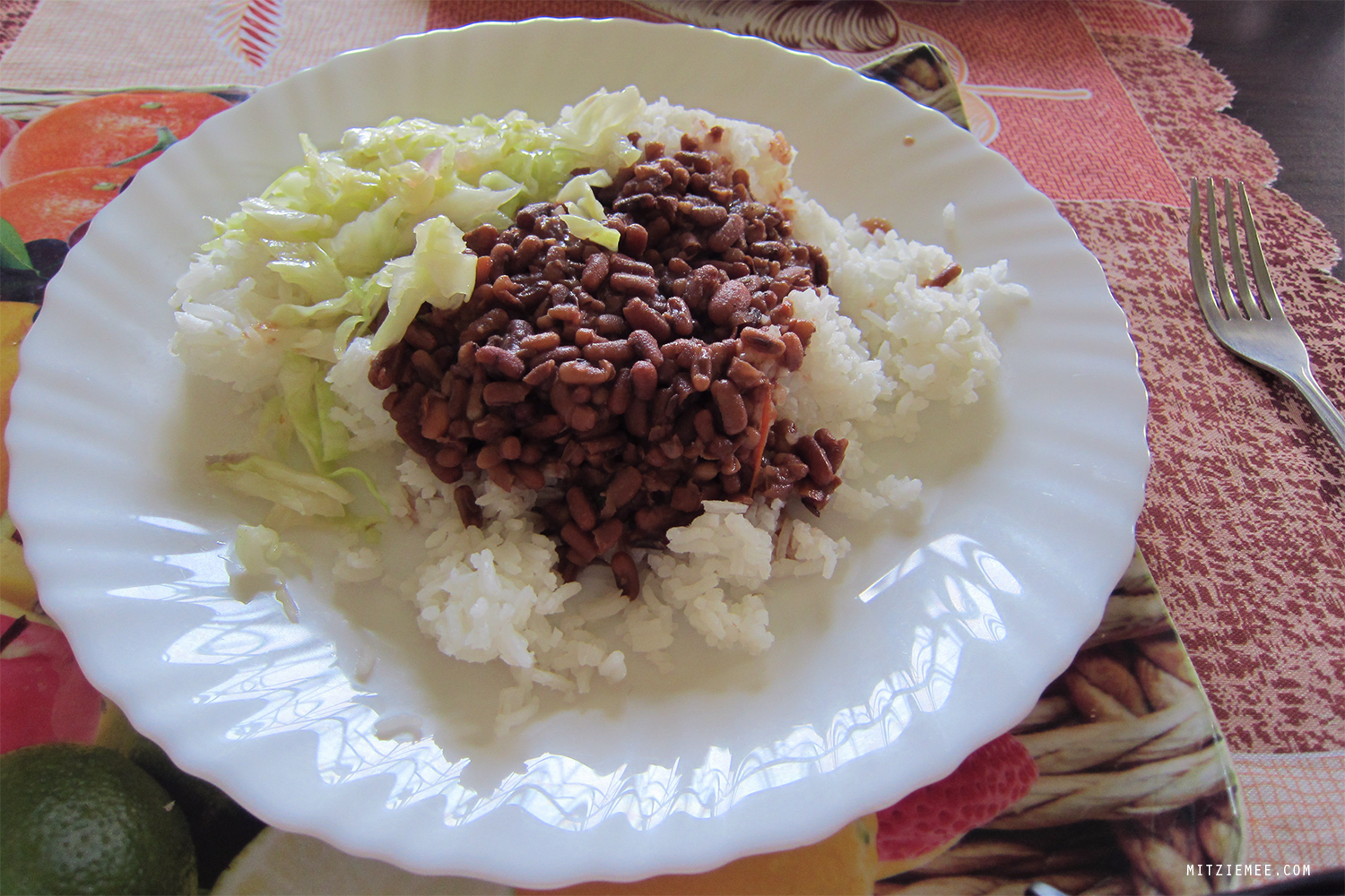 Something with beans and rice, Kenyan food