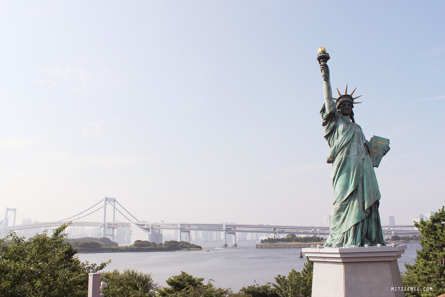 Statue of Liberty at Odaiba Beach, Tokyo