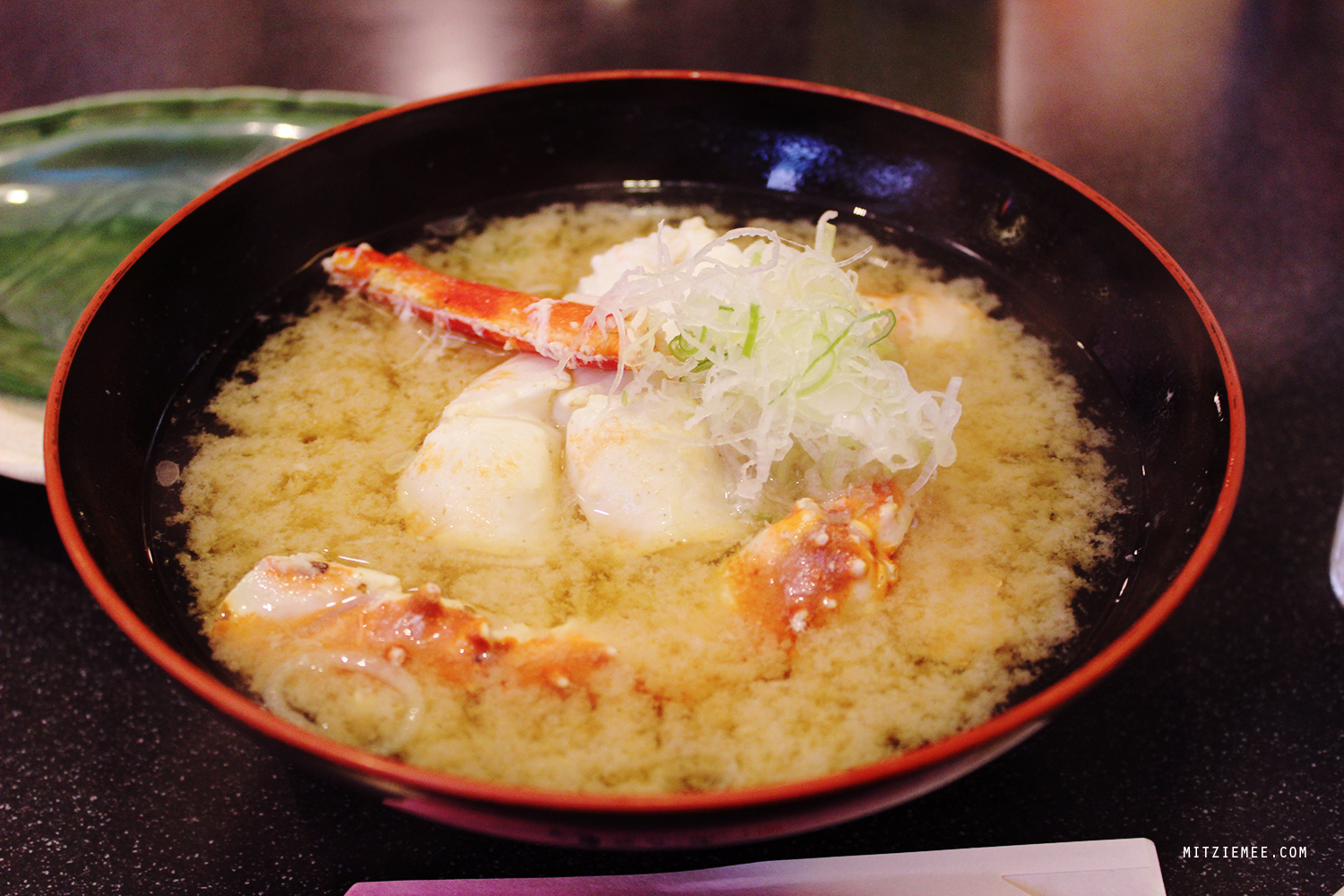 Miso soup with crab, Sushi Zanmai Honten, Tsukiji, Tokyo