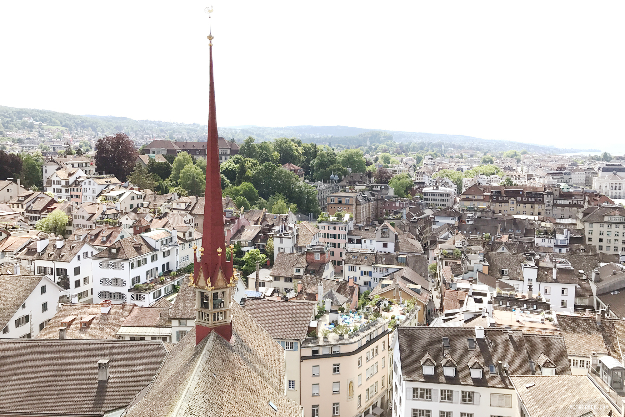 View from Grossmünster, Zurich