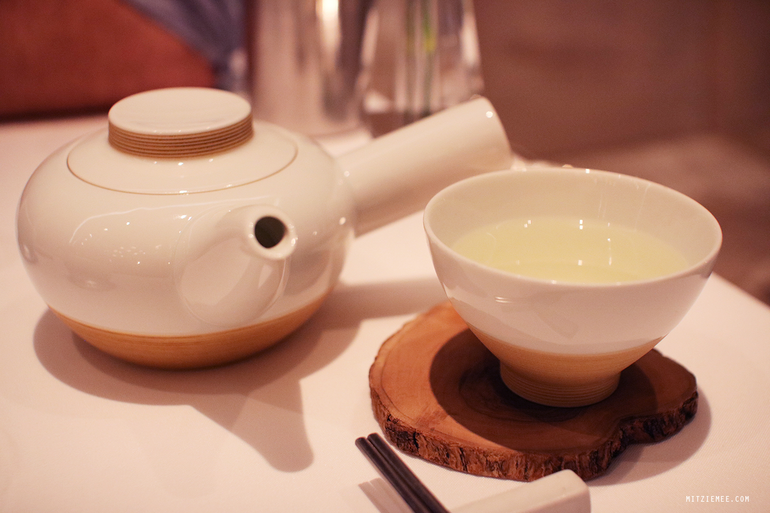 Green tea at Jungsik, Korean restaurant in New York City