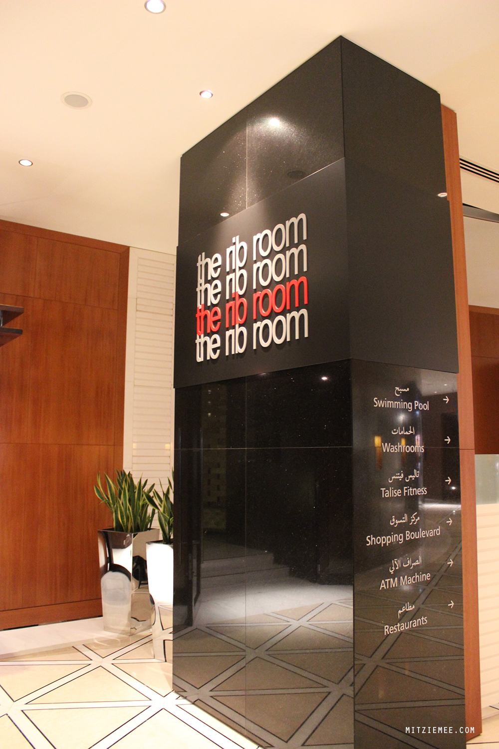 The Rib Room, Emirates Towers, Dubai