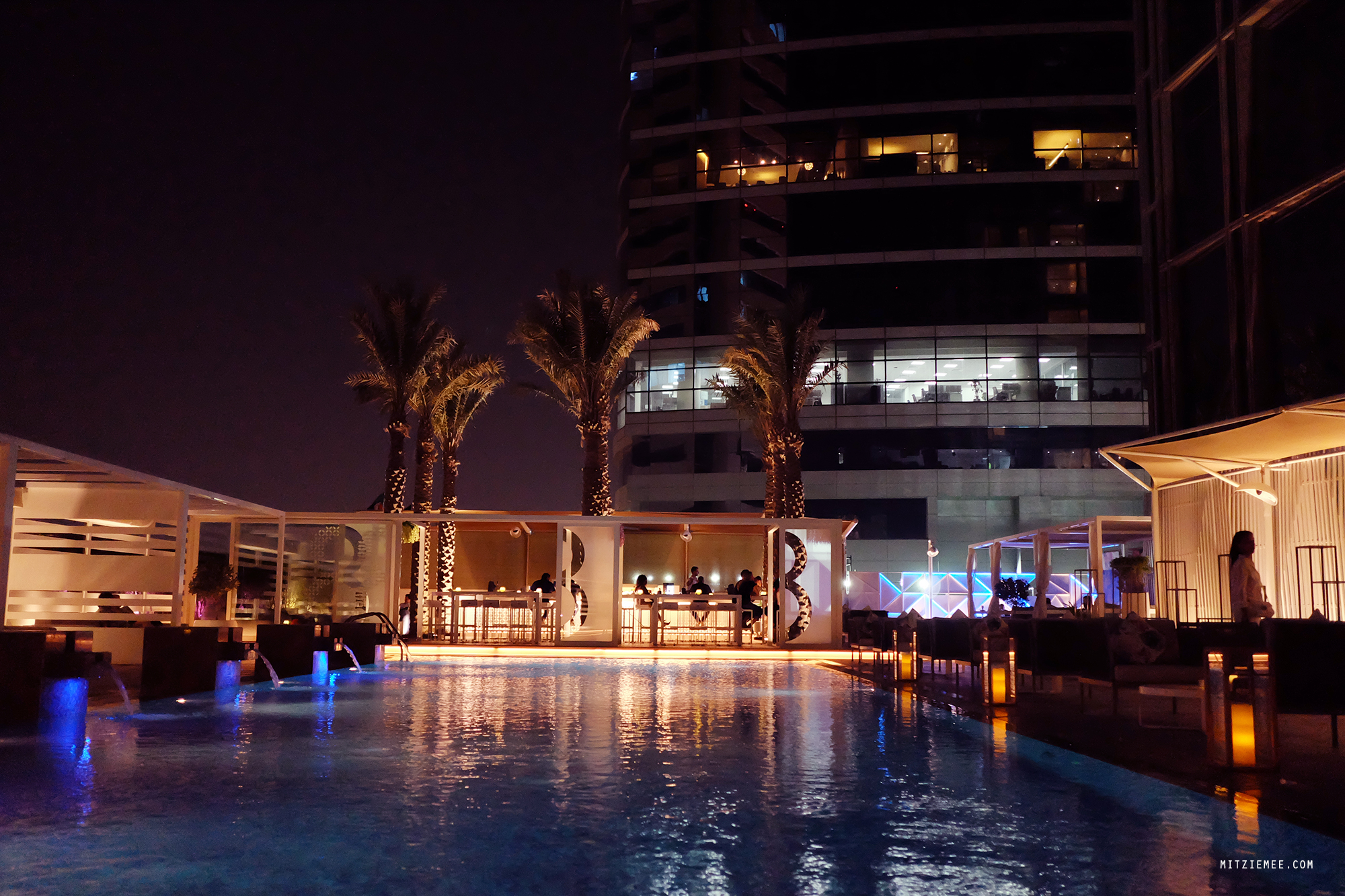 Coco on 8, poolside lounge at Media One Hotel, Dubai