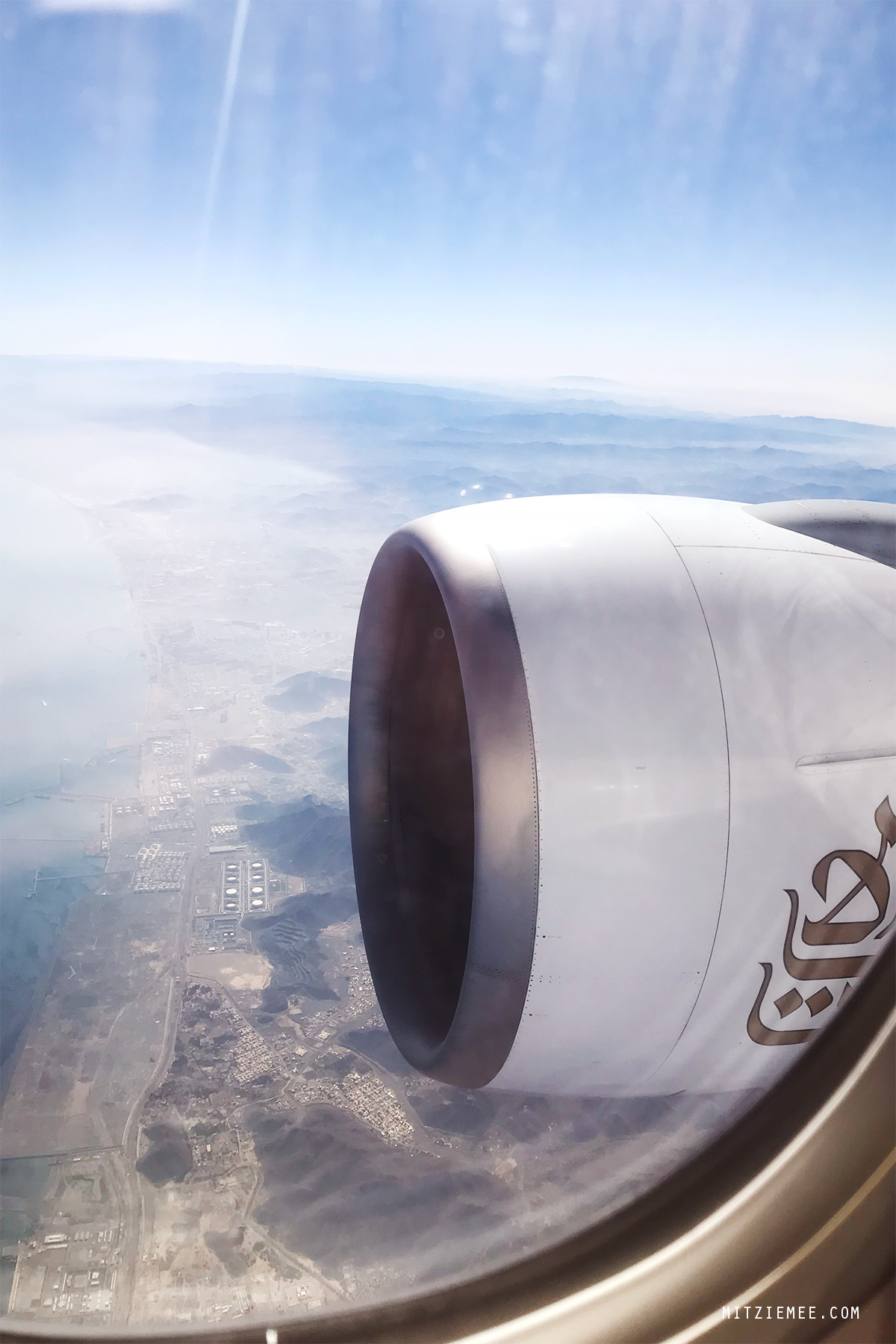 Emirates, view from business class