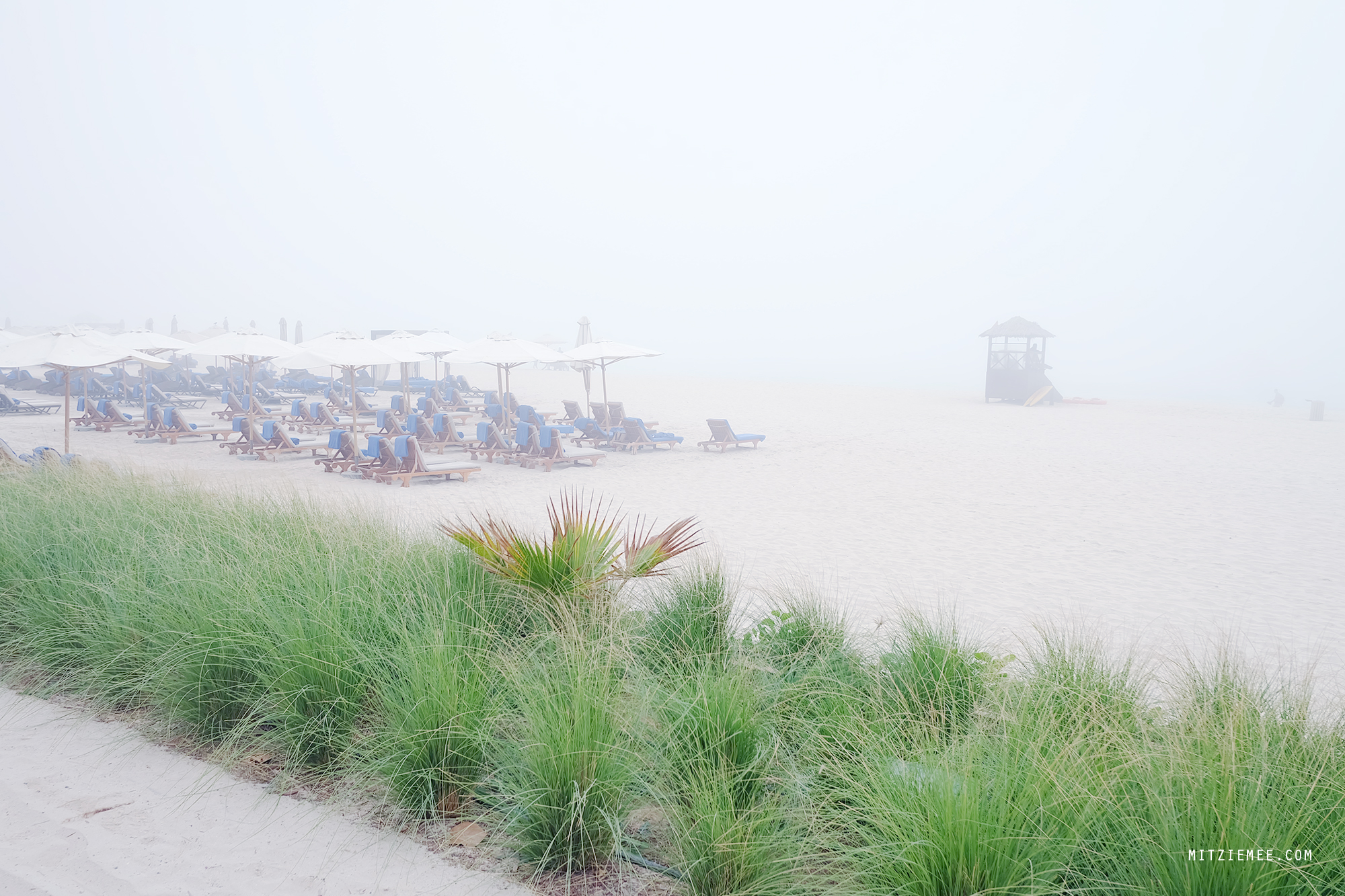JBR Beach on a hazy day, Dubai
