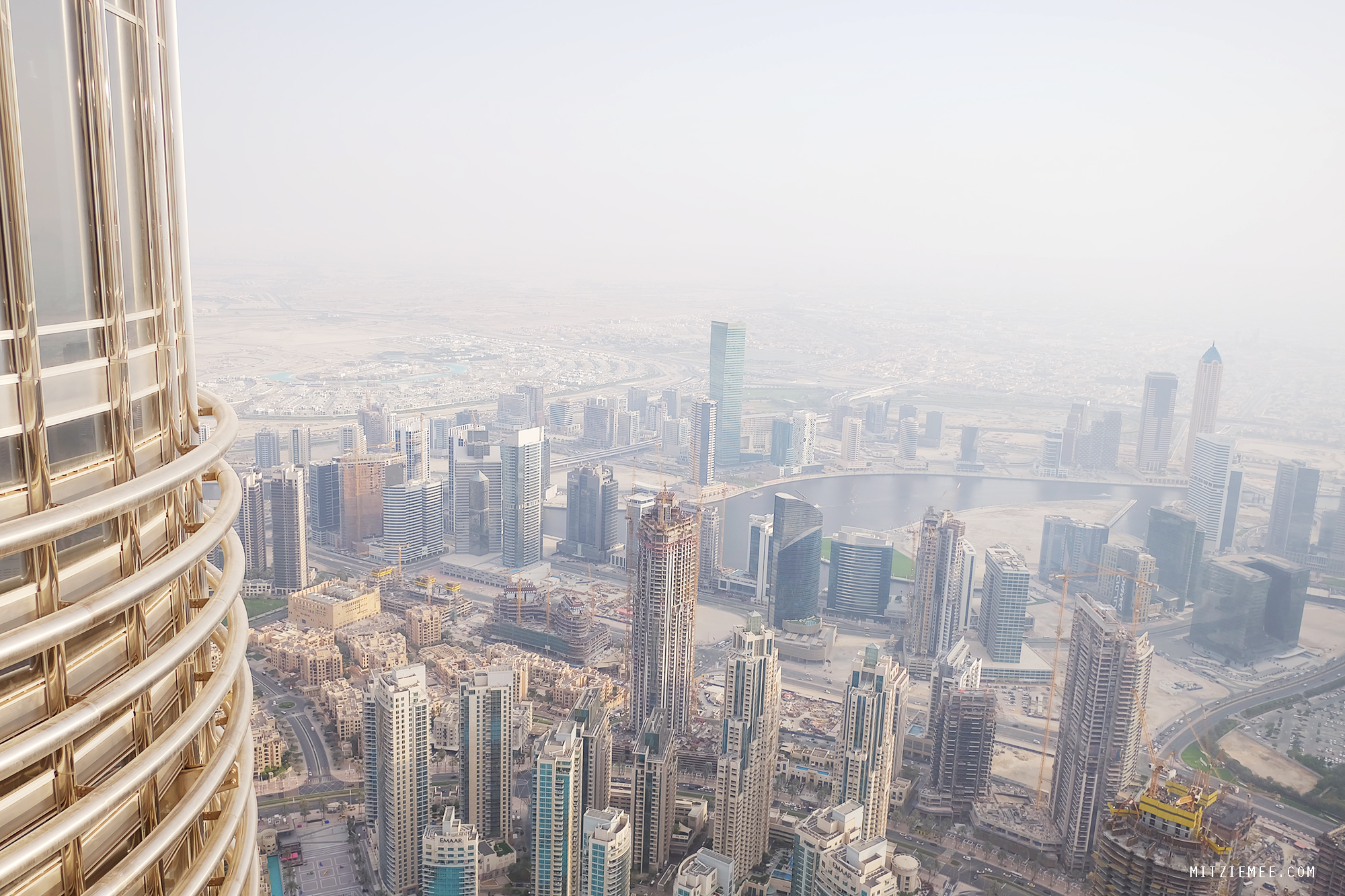 Udsigt fra  Burj Khalifa Dubai