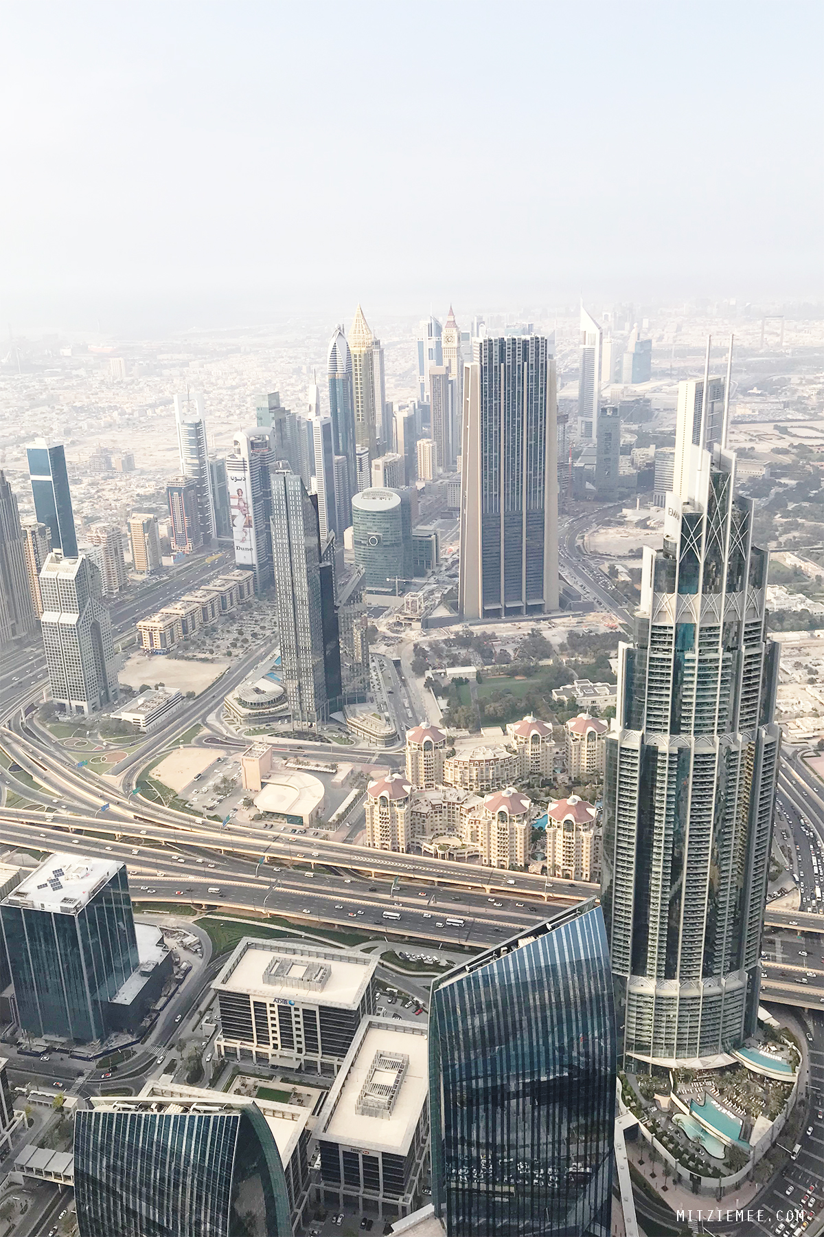 View from Burj Khalifa Dubai