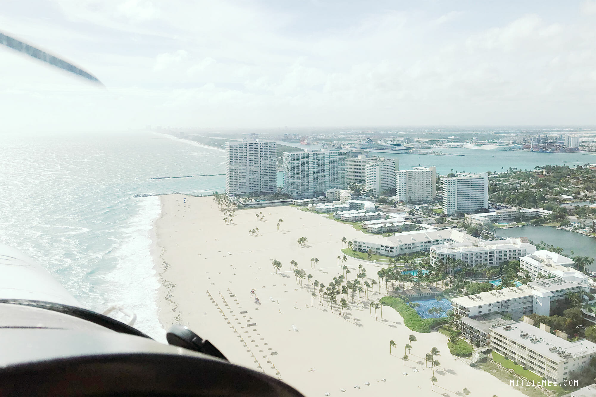 South Beach Miami seen from a Cessna