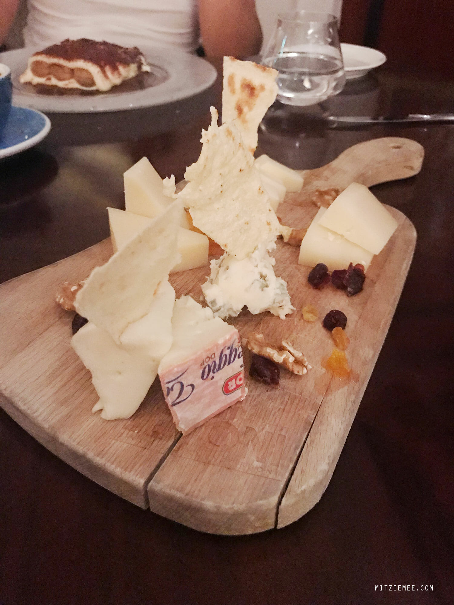 Cheese at Splendido, Italian restaurant in Dubai