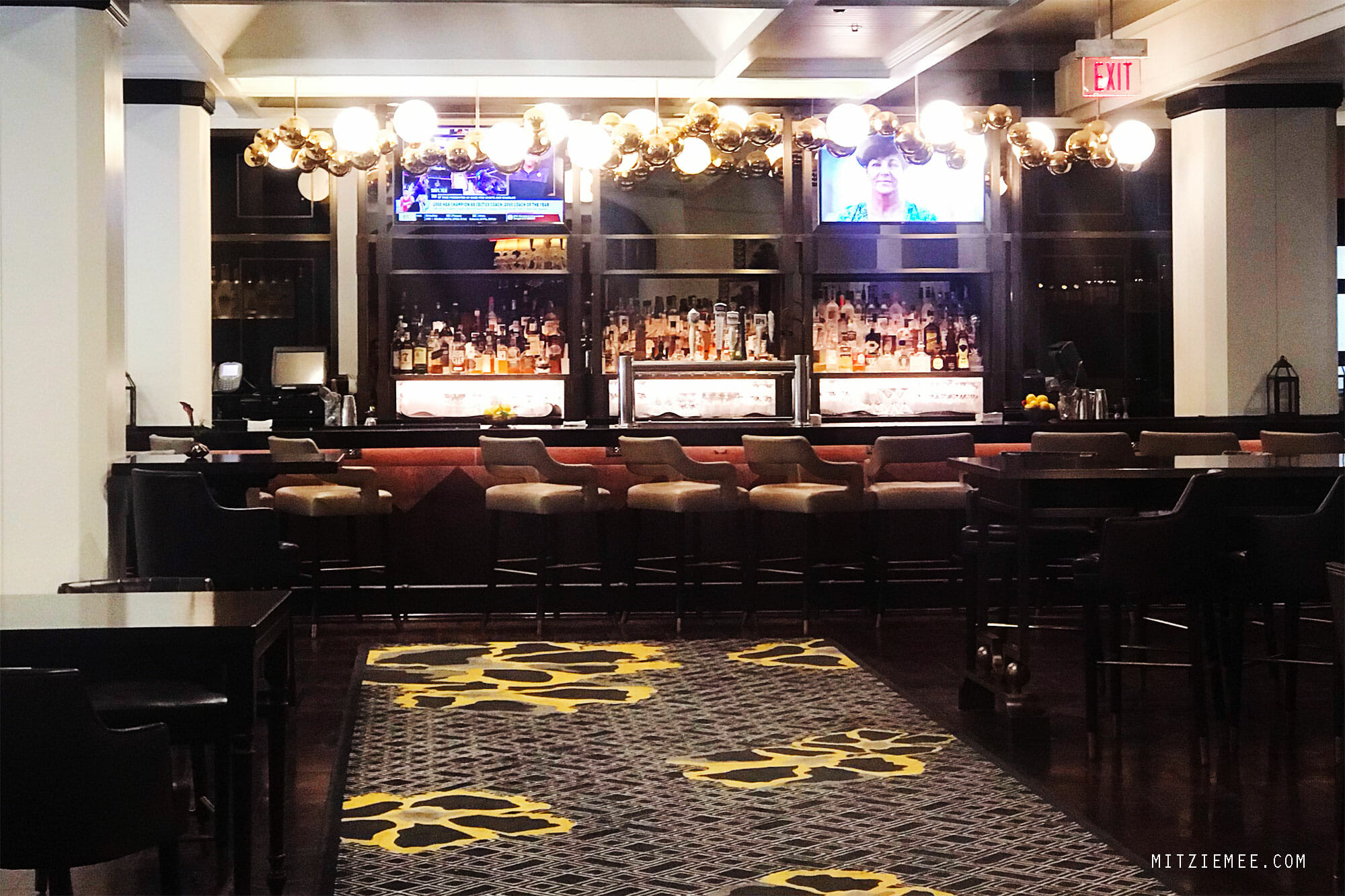 The bar at The Whitley, hotel in Buckhead, Atlanta