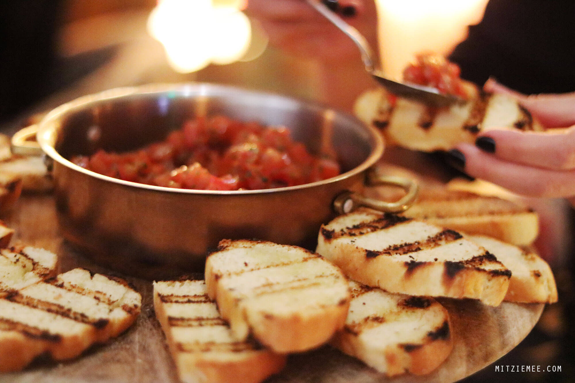 Bruchetta at Matto, Dubai