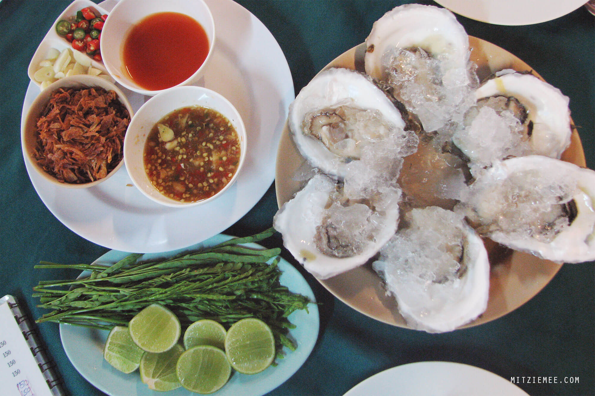 Oysters at Chiang Rai Seafood Restaurant in Patong, Phuket