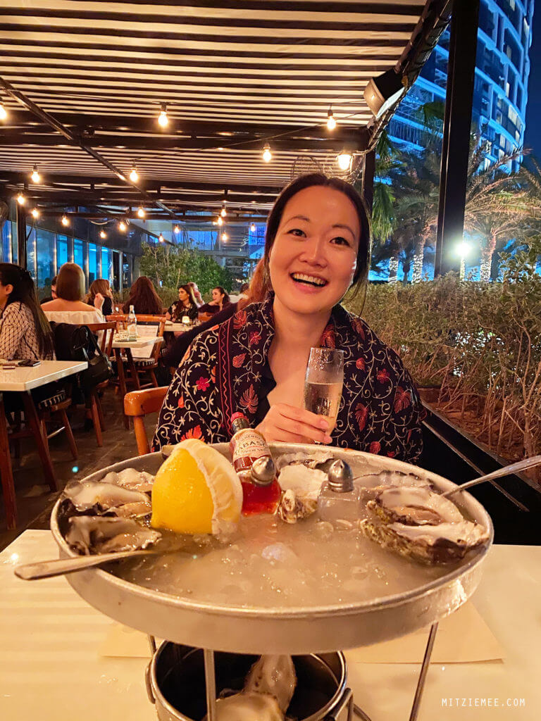 Oysters at The Maine Oyster Bar & Grill JBR Dubai Blog Mitzie Mee