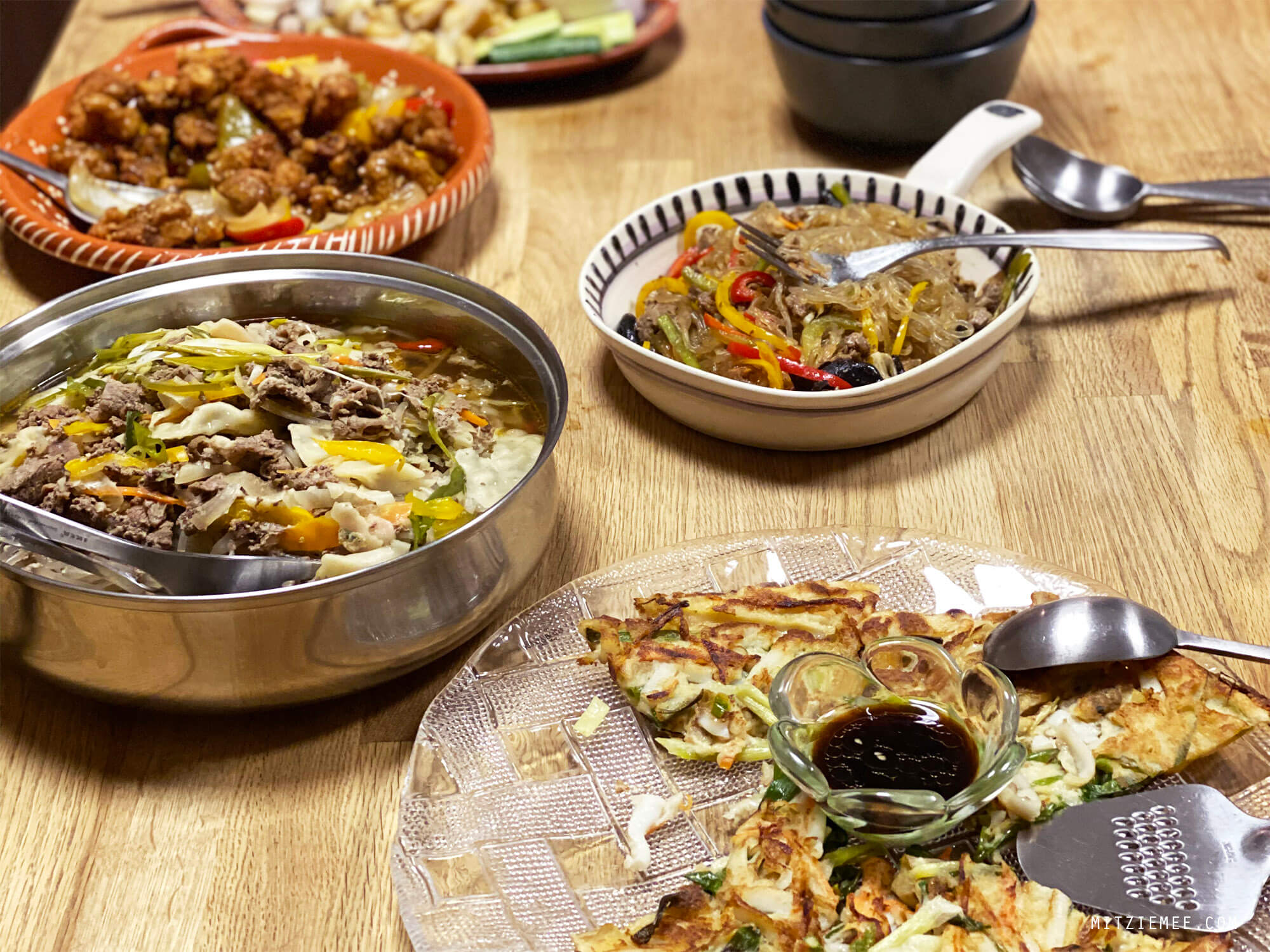 Korean dinner, take-out from Gangnam, Dubai