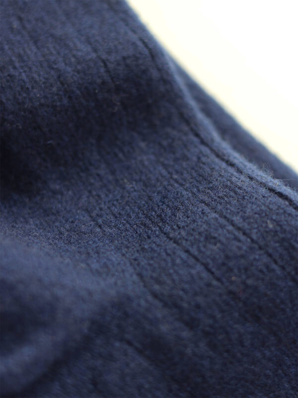 cashmere socks rib knit navy, Gobi, Fair Fashionista