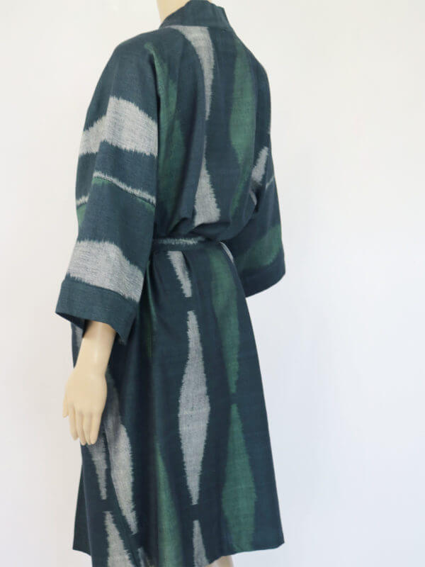 Resort Robe - Alda Handwoven Cotton - Ikat - (h)A.N.D. - Fair Fashionista