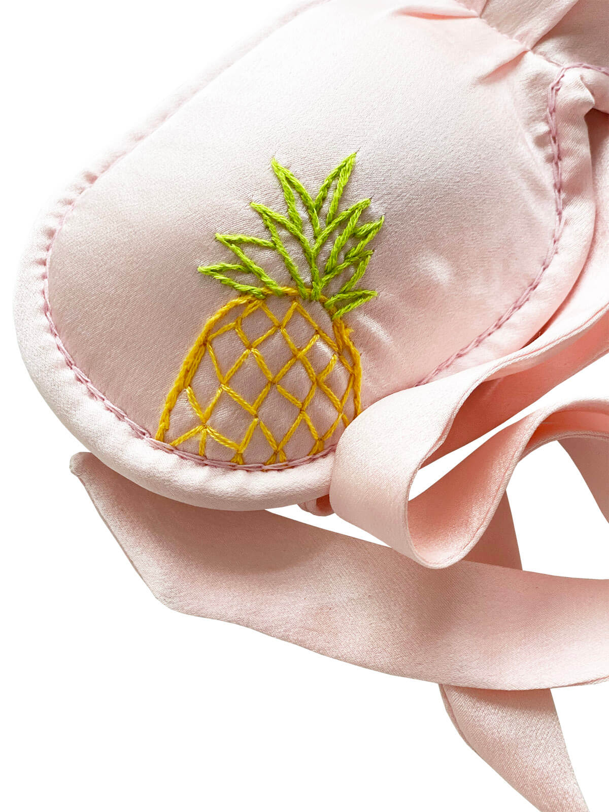 Peek-a-Pineapple - Peace Silk Contoured Sleep Mask - CWSG - Mitzie Mee Shop