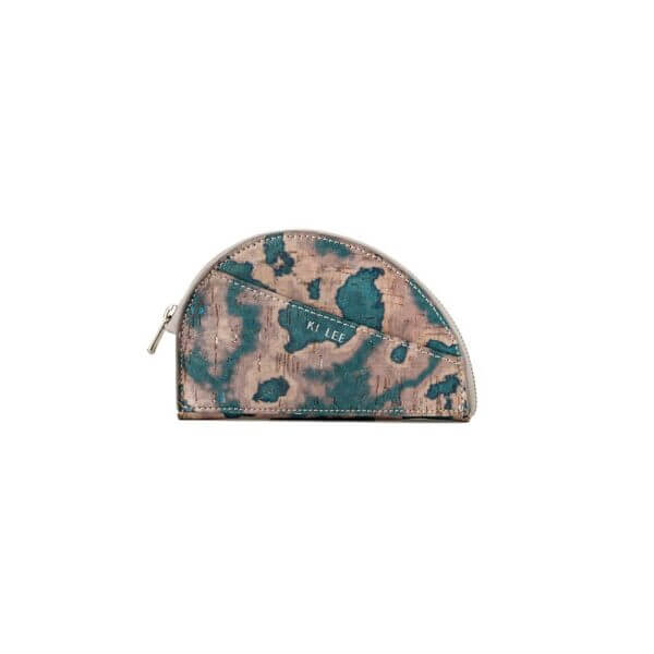 KI LEE HARAWAY cork zip-around wallet - Ciel - Mitzie Mee Shop
