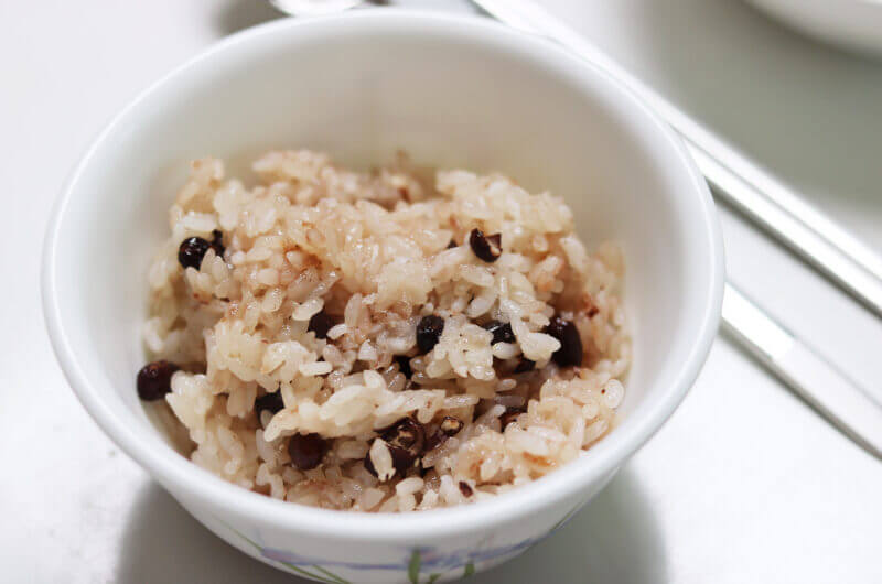 Korean Red Bean Rice (Pat Bap)
