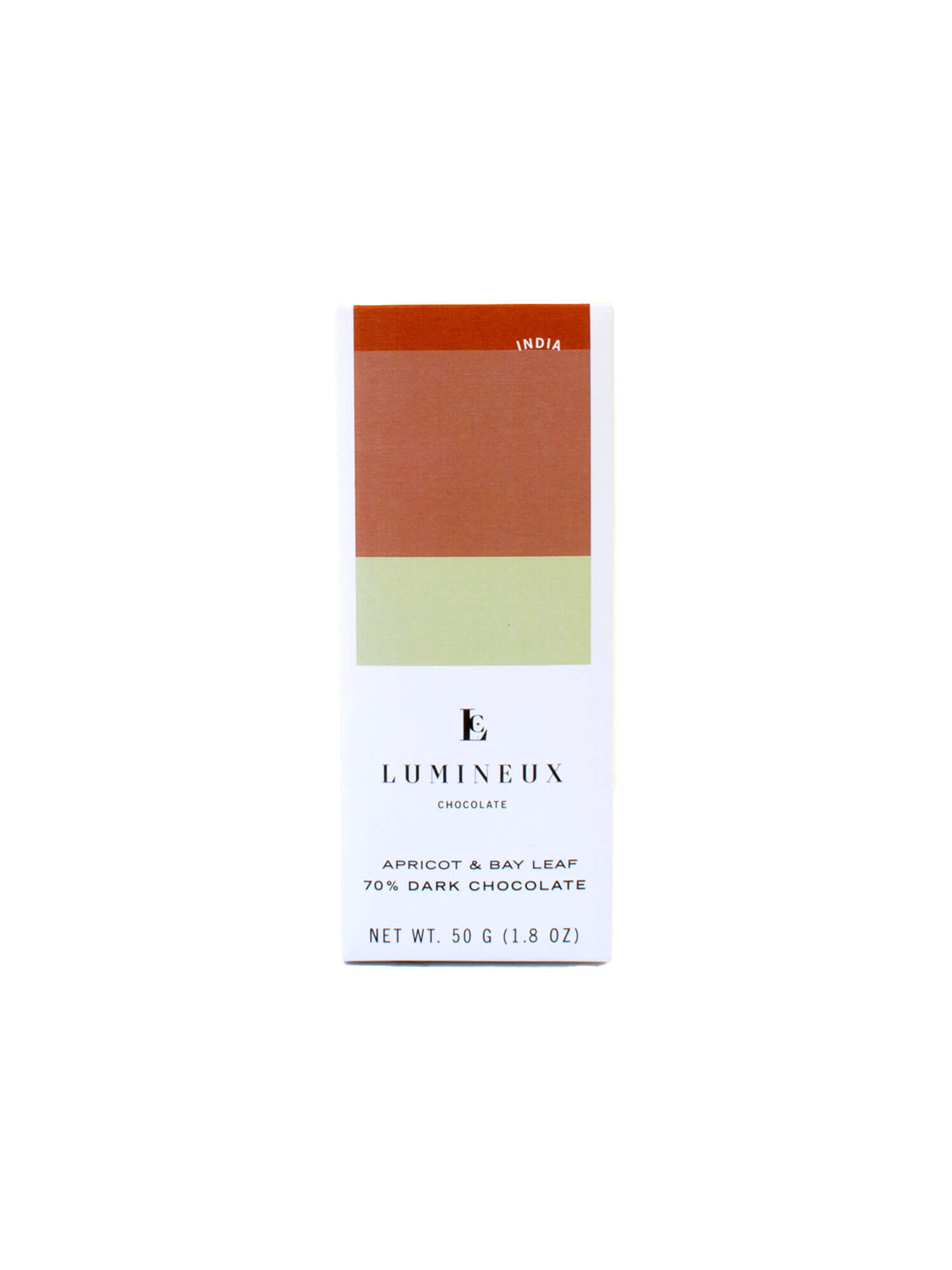 70% India Apricot & Bay Leaf Dark Chocolate Tablet - Lumineux - Mitzie Mee Shop