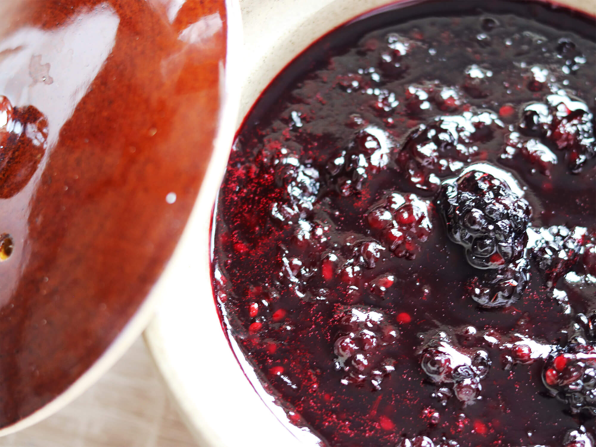 Recipe - Blackberry jam with vanilla and rum
