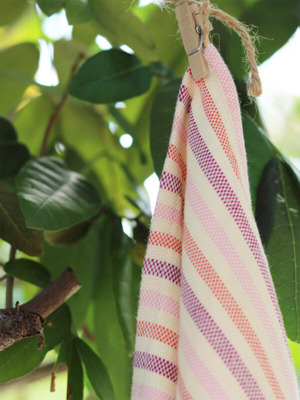 Very Berry - Handwoven Tea Towel - Weavers Project - Mitzie Mee Shop