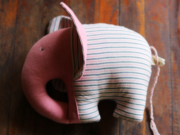 Chimmuwa Elephant - Pink Handwoven Cotton - Borderline Collective Shop
