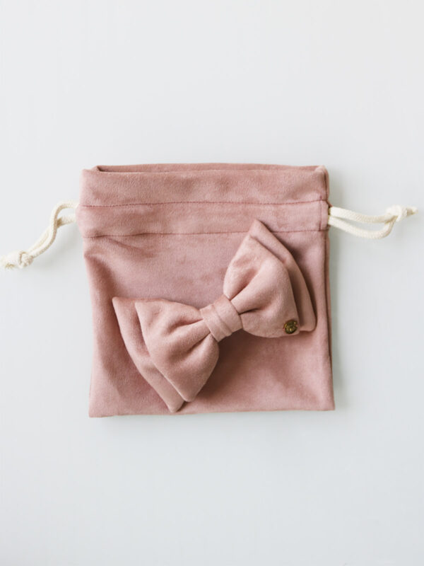 Dusty Rose Looks Like Suede Hair Bow - CWSG - Mitzie Mee Shop