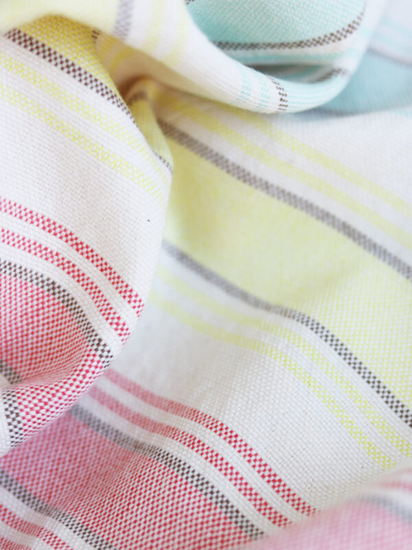 Shop Weavers - Gran Canaria Handwoven Tea Towel: Beautiful handwoven tea towel in a beautiful, striped pattern.Color: Multi color