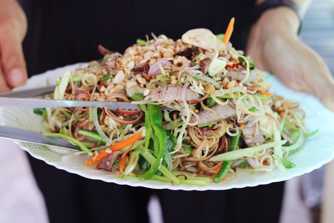 Cambodian Beef Salad with Banana Flower - Recipe - Khmer Food - Mitzie Mee