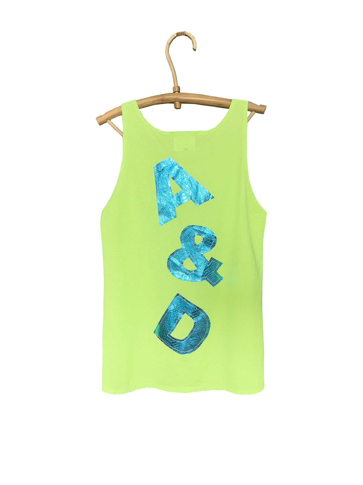 Neon top with logo application - (h)A.N.D. - Handmade in Cambodia - Mitzie Mee Shop