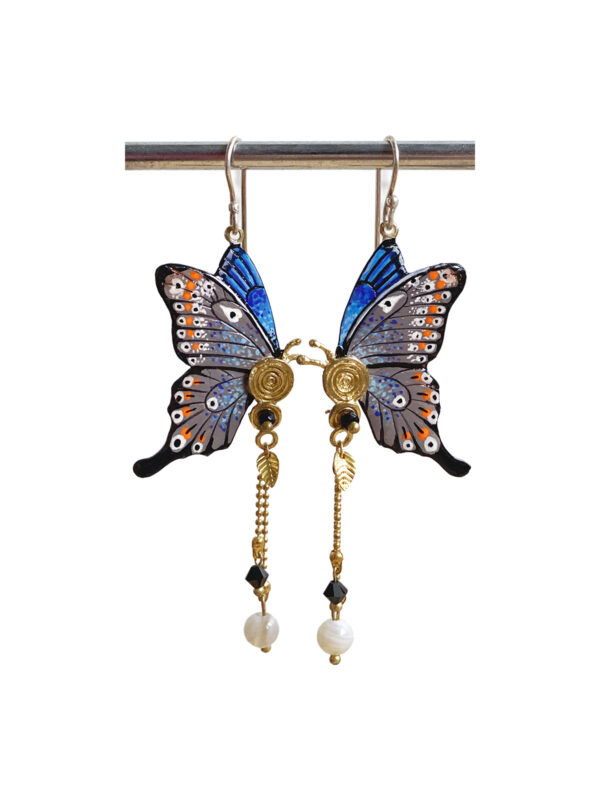 Butterfly Earrings Budapest - Handcrafted - Jewelry Art by Mim - Mitzie Mee Shop