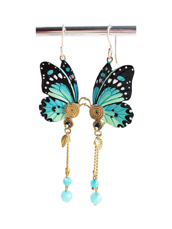 Butterfly Earrings Stockholm - Handcrafted - Jewelry Art by Mim - Mitzie Mee Shop