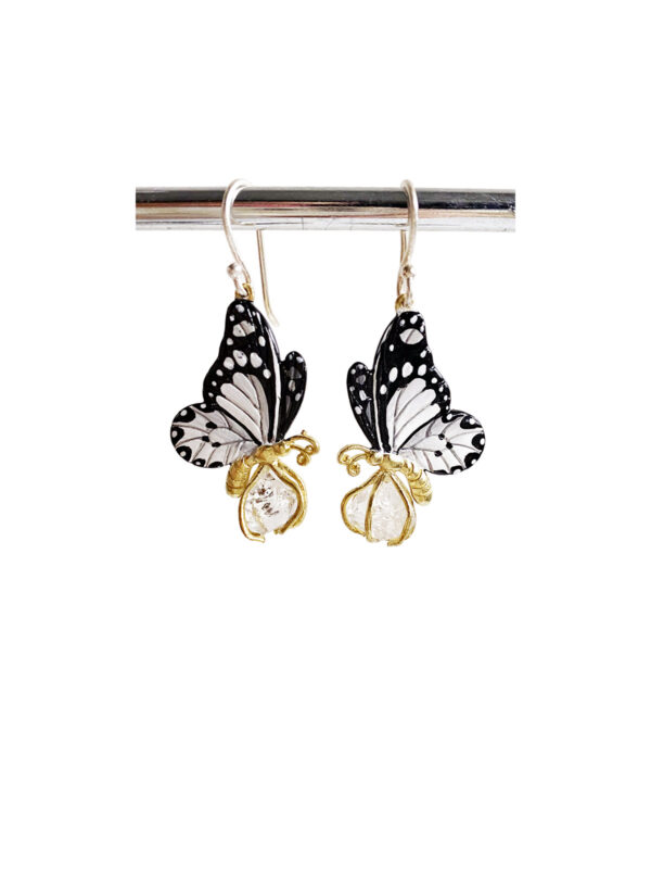 Butterfly Earrings Copenhagen - Handcrafted - Jewelry Art by Mim - Mitzie Mee Shop