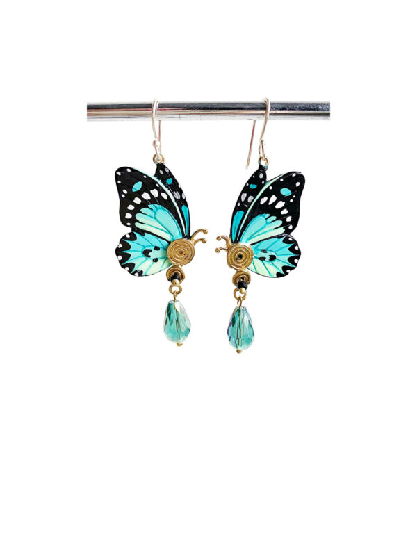 Butterfly Earrings Sydney - Handcrafted - Jewelry Art by Mim - Mitzie Mee Shop
