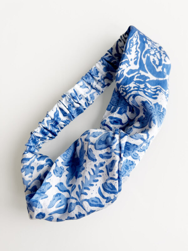 Silk Hairband - Blue - Ketut Riyanti - Fair Fashion from Bali - Mitzie Mee Shop