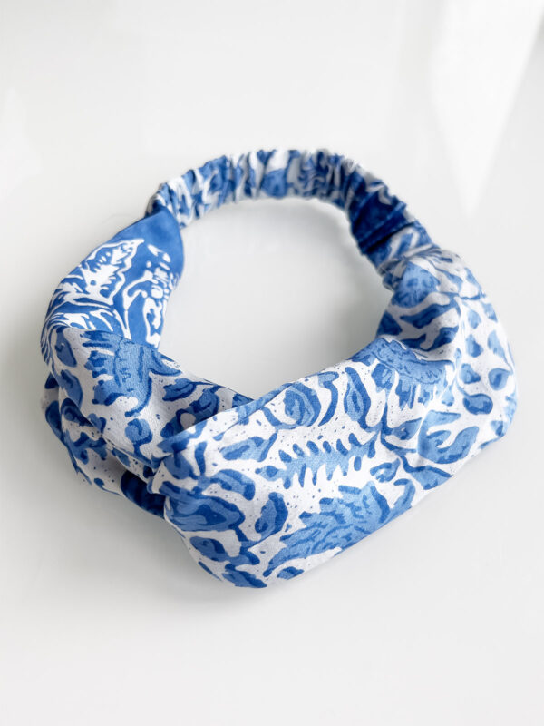 Silk Hairband - Blue - Ketut Riyanti - Fair Fashion from Bali - Mitzie Mee Shop