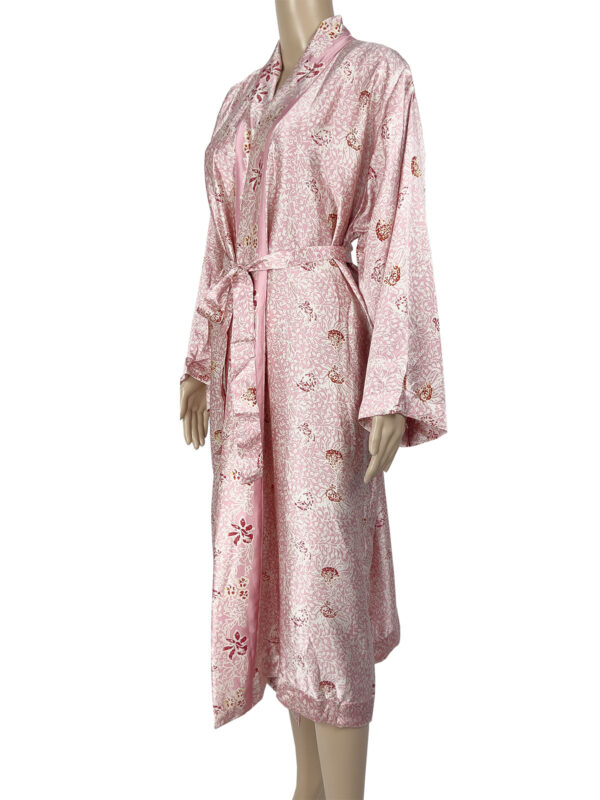 Pink Silk Robe - Ketut Riyani - Fair Fashion from Bali - Mitzie Mee Shop