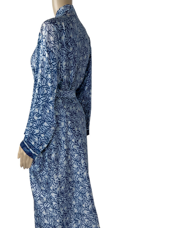 Blue Silk Robe - Ketut Riyani - Fair Fashion from Bali - Mitzie Mee Shop