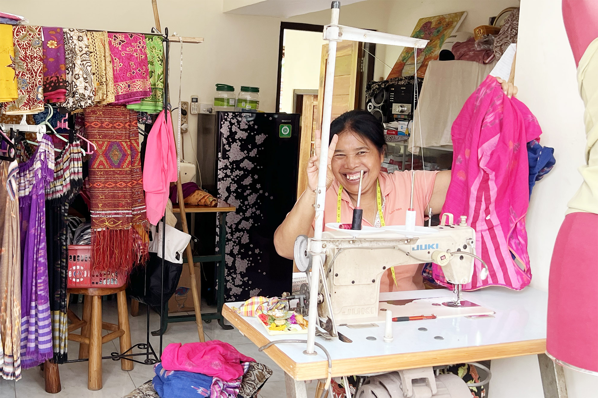 Ketut Riyanti, female tailor in Ubud, Fair Fashion from Bali
