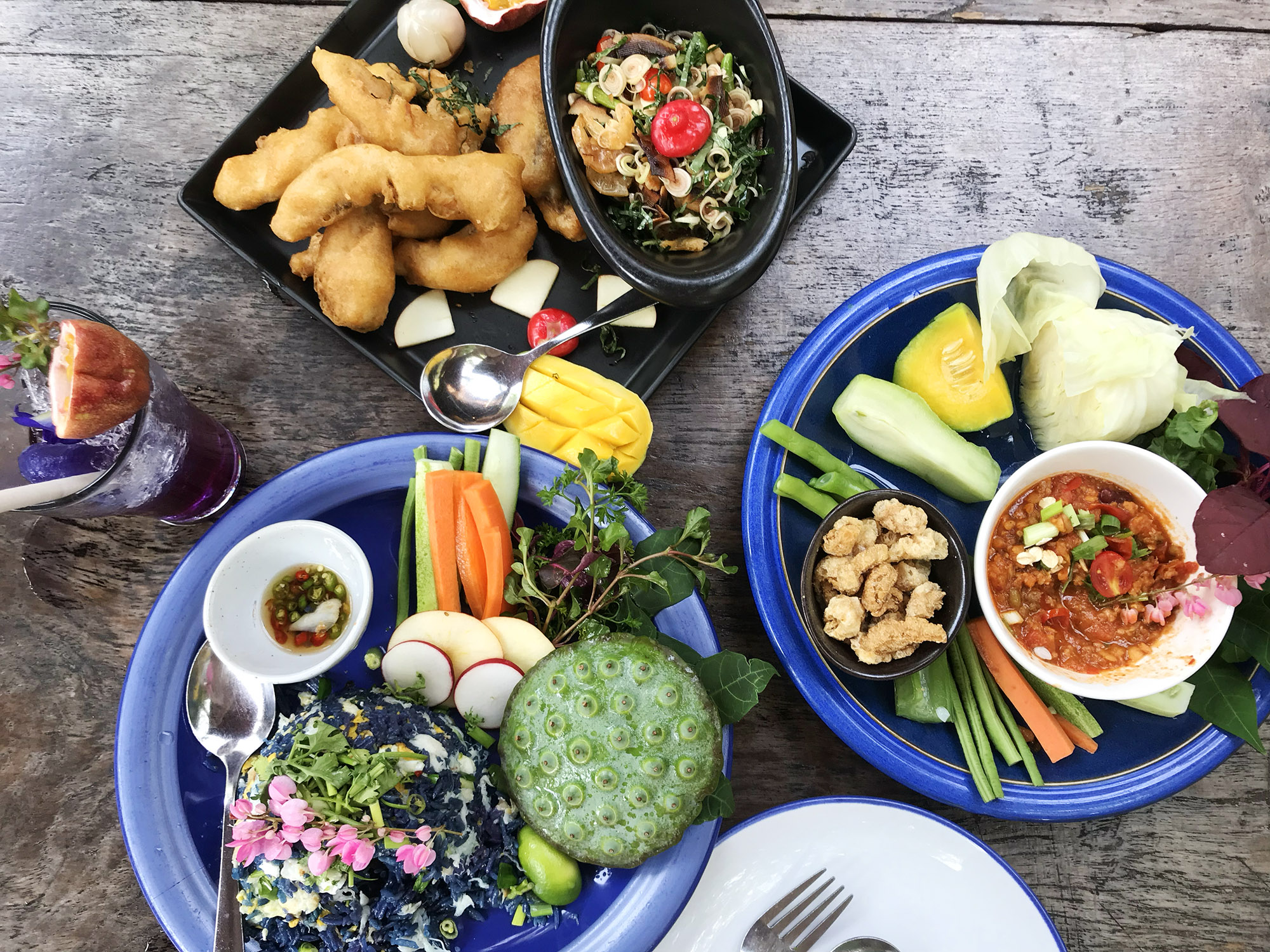 Chiang Mai: Meena Rice Based Cuisine - A colorful lunch
